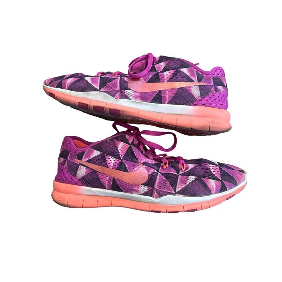 Nike Free Training Shoes Size 9.5 TR Fit 5 Sneakers Purple Fitness Mesh Womens - Picture 2 of 9
